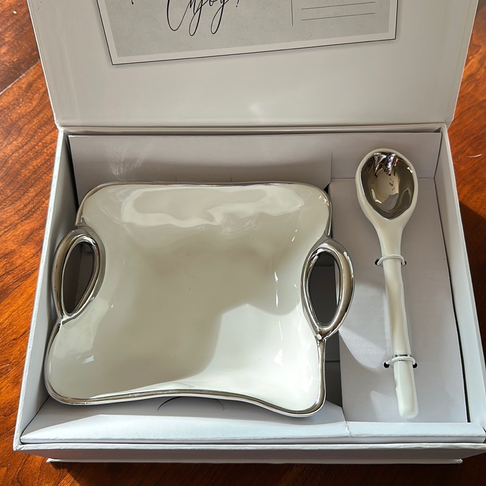 Appetizer dish with spoon